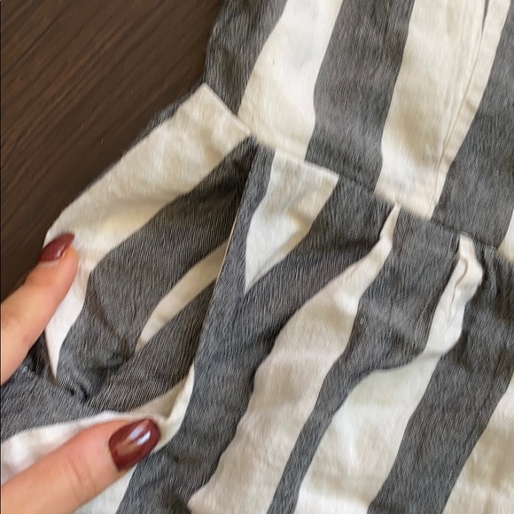 *SOLD* Pink Lily Btq Long Awaited Love Striped Romper - Picture 4 of 11